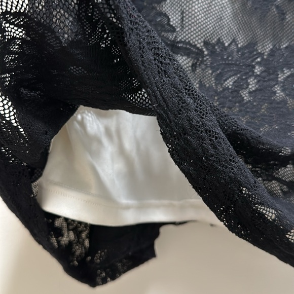 Massini Lace Overlay Midi Stretch Skirt Size 8 - Picture 5 of 6